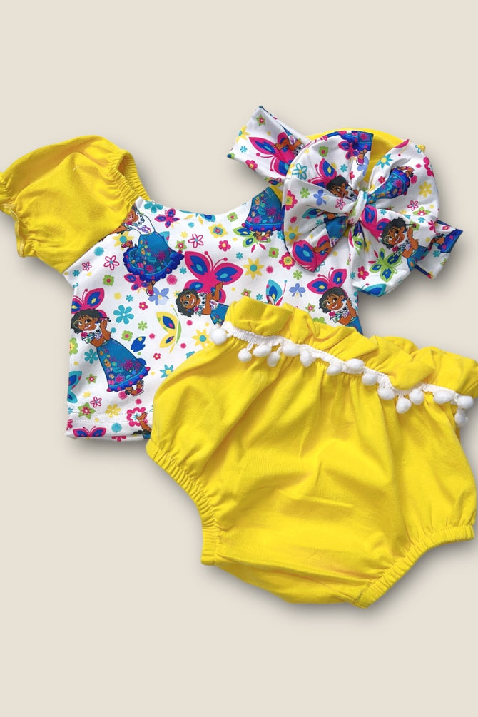 CHARACTER PRINTED 3 PIECE BABY SET