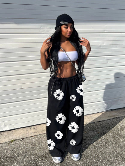 Casual Loose Print Sweatpants