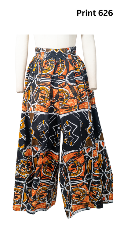African Print Wide Leg Pant