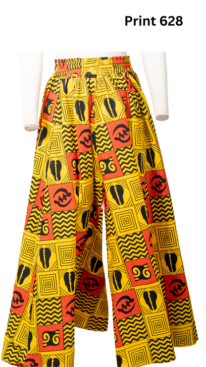 African Print Wide Leg Pant