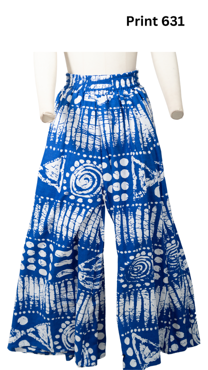 African Print Wide Leg Pant