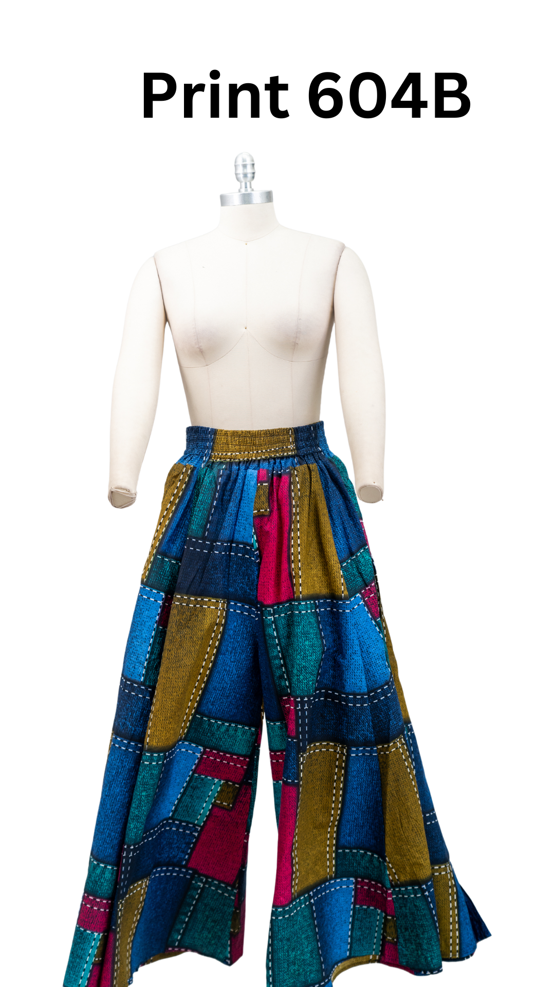African Print Wide Leg Pant