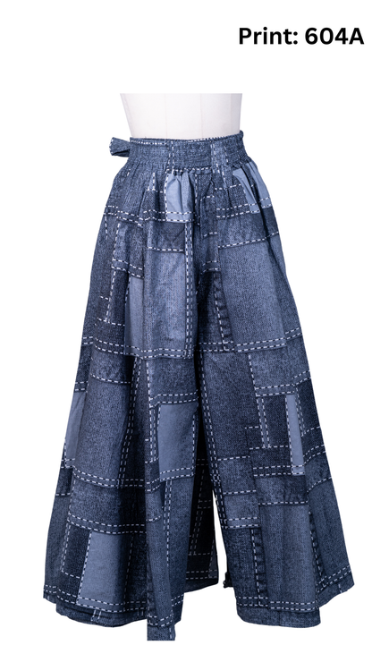 African Print Wide Leg Pant