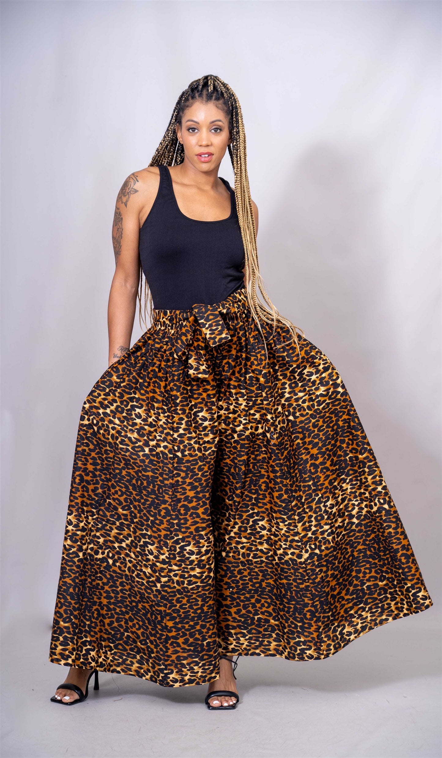 African Print Wide Leg Pant