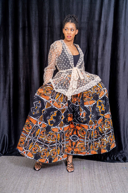 African Print Wide Leg Pant