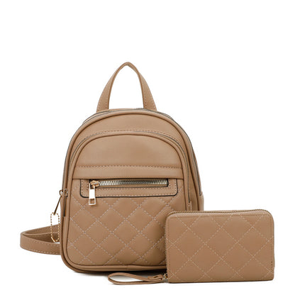Fashion Quilted Backpack 2 in 1