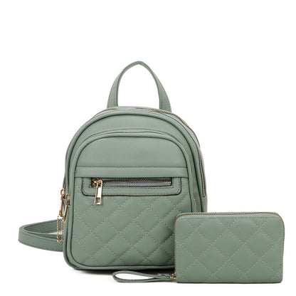 Fashion Quilted Backpack 2 in 1