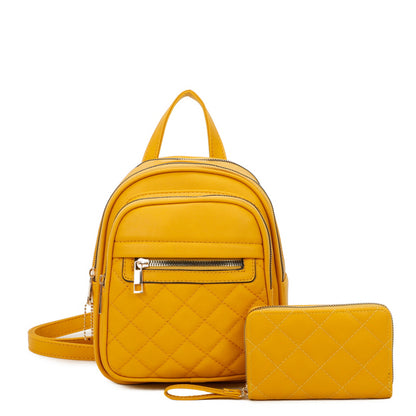 Fashion Quilted Backpack 2 in 1