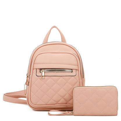 Fashion Quilted Backpack 2 in 1