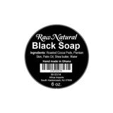 Raw Natural Black Soap Bar