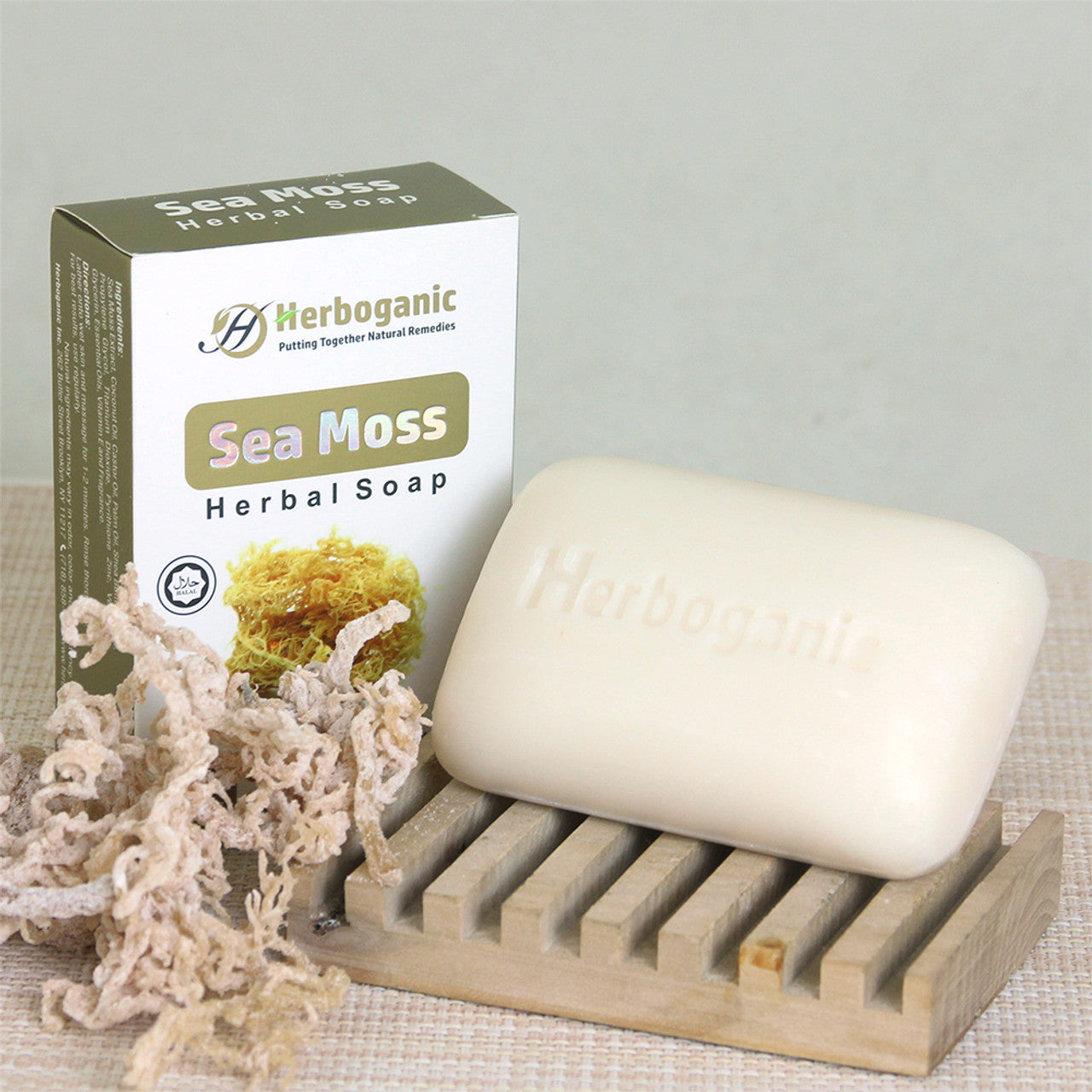 Herboganic: Herbal Sea Moss Soap 100% Natural