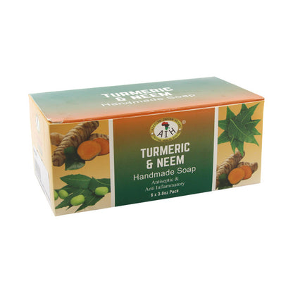 African Indian Herbs (AIH): Turmeric & Neem (Box Of 6) Handmade Soaps