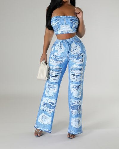 Marble Majesty Pant Set