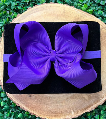 6.5"HEADBAND BOW! CHOOSE YOUR FAVORITE COLOR.(5PCS