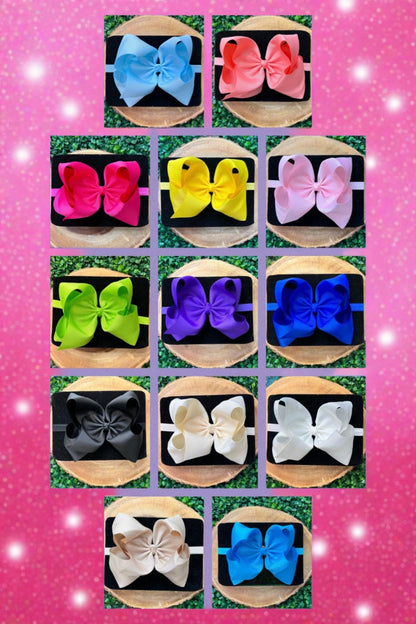 6.5"HEADBAND BOW! CHOOSE YOUR FAVORITE COLOR.(1PCS Success
