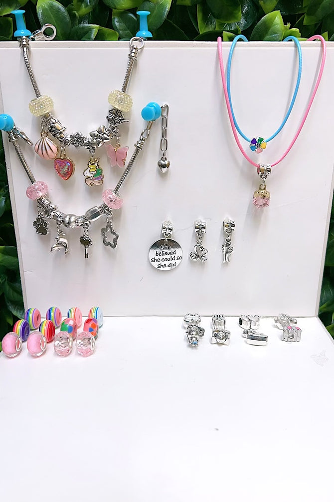 COPY OF PIECE NECKLACE & CHARM SET.