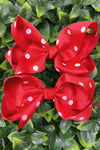 POLKA DOT 5.5-INCH HAIR BOWS. (12PCS)