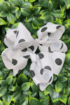 POLKA DOT 5.5-INCH HAIR BOWS. (12PCS)