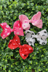 POLKA DOT 5.5-INCH HAIR BOWS. (12PCS)