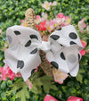 POLKA DOT 5.5-INCH HAIR BOWS. (12PCS)