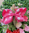 POLKA DOT 5.5-INCH HAIR BOWS. (12PCS)