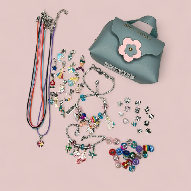 BRACELET & NECKLACE CHARM SET.