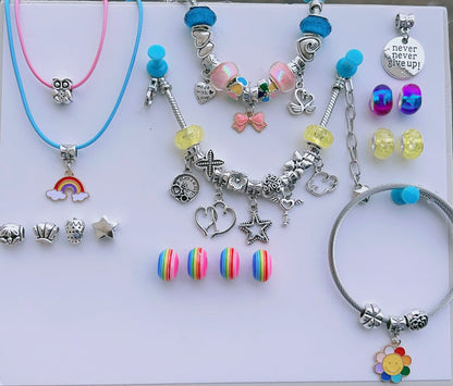BRACELET & NECKLACE CHARM SET.