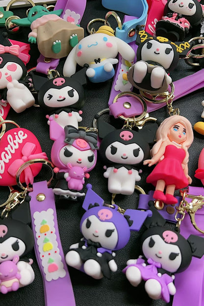 CHARACTER KEY CHAINS & FOR BACKPACK ACCESSORIES. (4PCS)
