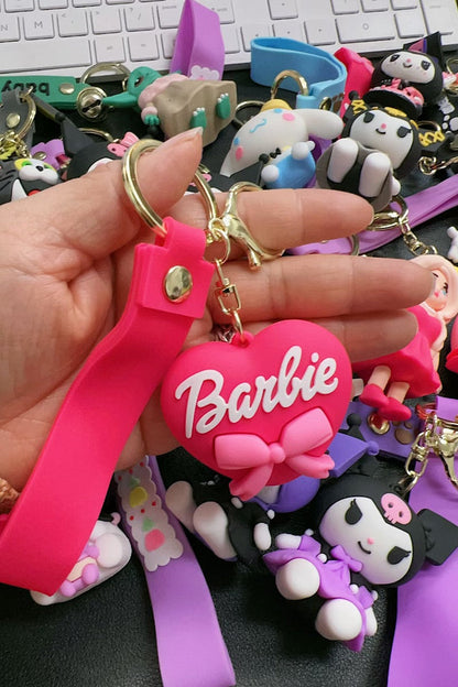CHARACTER KEY CHAINS & FOR BACKPACK ACCESSORIES. (4PCS)