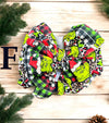 BIG TASSEL MR. GRINCHH PRINTED HEADBANDS.3PCS