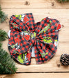 BIG TASSEL MR. GRINCHH PRINTED HEADBANDS.3PCS