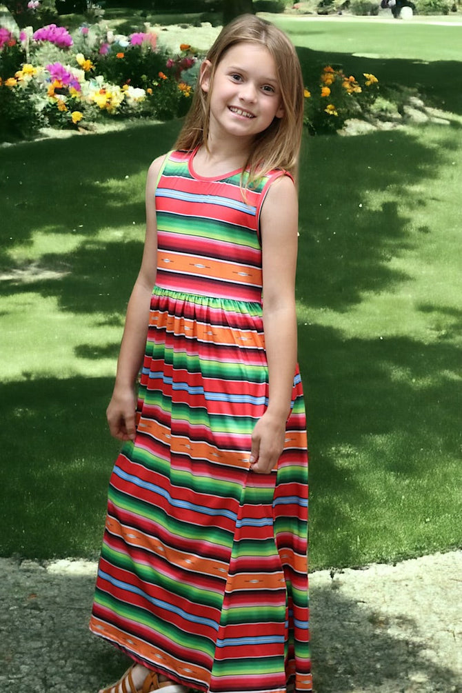 SERAPE MAXI DRESS