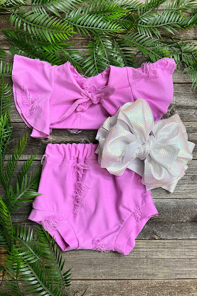 NEON GREEN WITH OPEN BACK CROP TOP SET