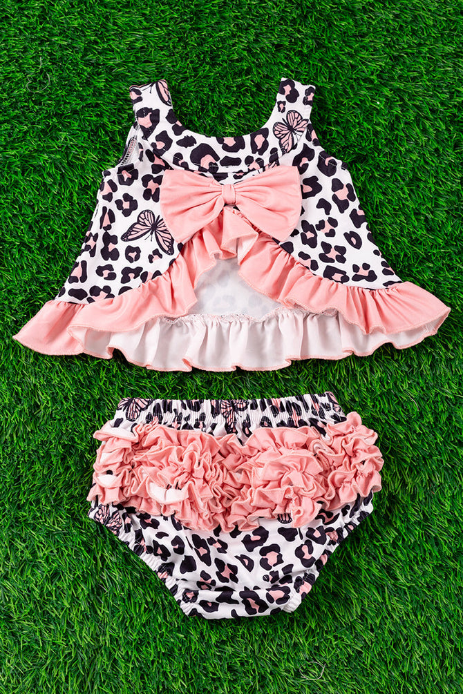 BUTTERFLY CHEETAH PRINTED SET