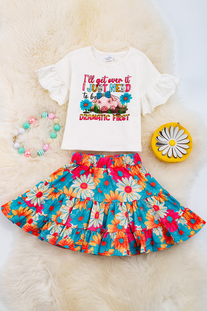 FLORAL 2 PIECE SET