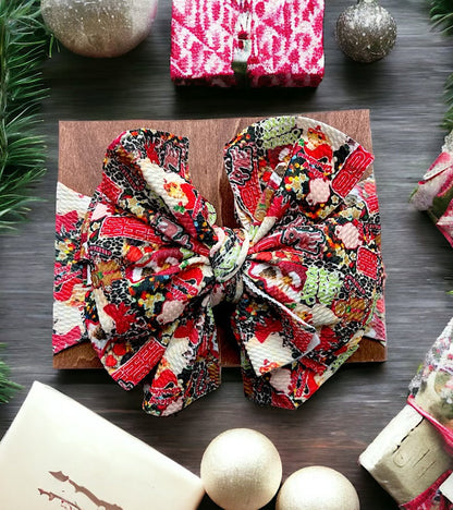 HO HO HO! CHRISTMAS PRINTED HEADBANDS- 3PCS