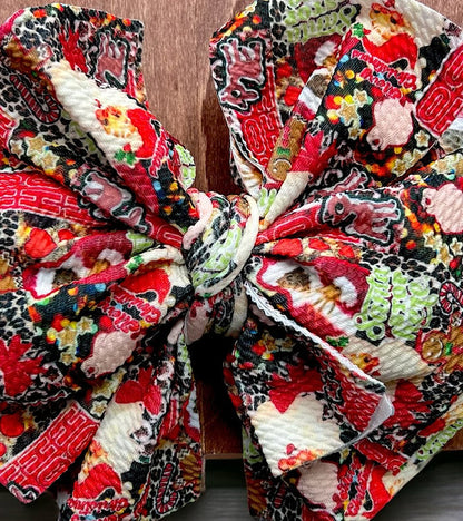 HO HO HO! CHRISTMAS PRINTED HEADBANDS- 3PCS