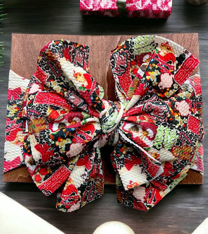 HO HO HO! CHRISTMAS PRINTED HEADBANDS- 3PCS