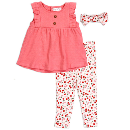 RENE ROFE Girls Infant 3-Piece Legging Set