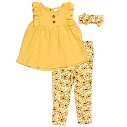 RENE ROFE Girls Infant 3-Piece Legging Set
