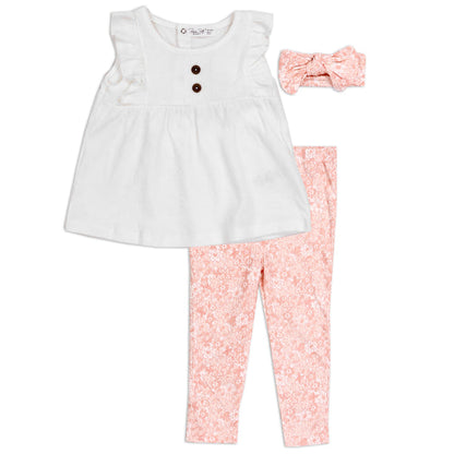RENE ROFE Girls Infant 3-Piece Legging Set
