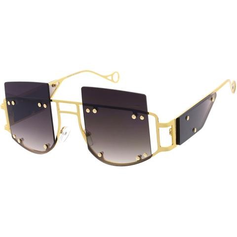 Exposed Frame Lens Sunglasses