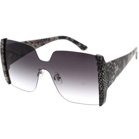Exposed Lenses Shield Sunglasses