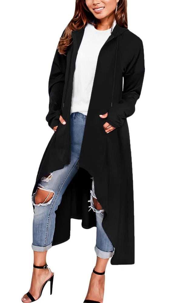 Asymmetric Long Sleeve Sweatshirts Tops