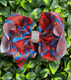 MULTI-PRINTED DOUBLE LAYER HAIR BOWS 1PCS