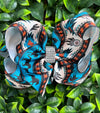 MULTI-PRINTED DOUBLE LAYER HAIR BOWS 1PCS
