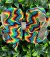 MULTI-PRINTED DOUBLE LAYER HAIR BOWS 1PCS