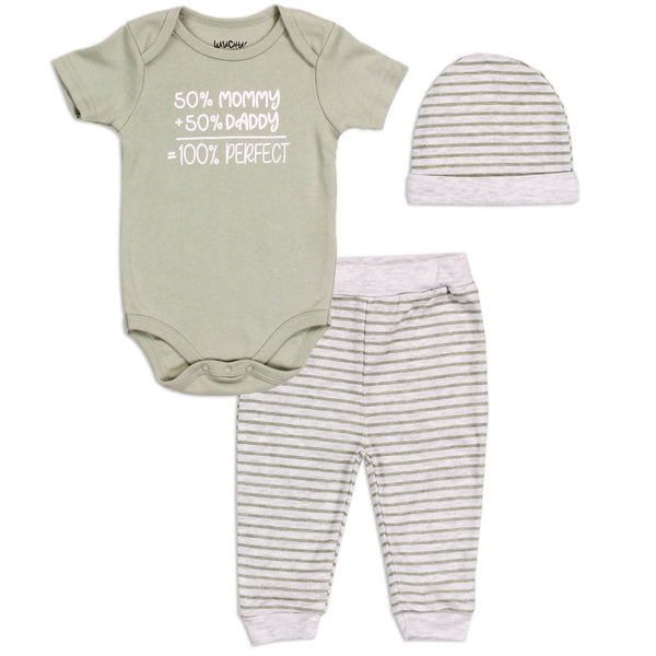 WILD CHILD! Boys Newborn 3-Piece Pant Set