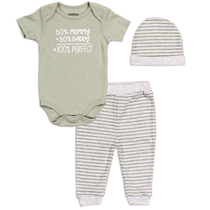 WILD CHILD! Boys Newborn 3-Piece Pant Set