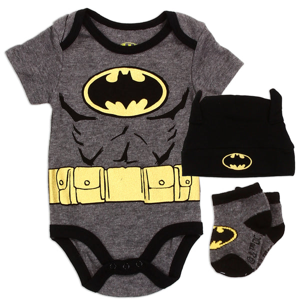 BATMAN Boys Newborn 3-Piece Set